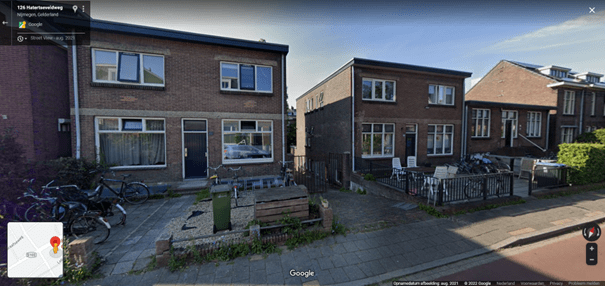 Voormalige winkelpanden,
Hatertsche Veldweg 124-126, 1932 (Google Streetview)