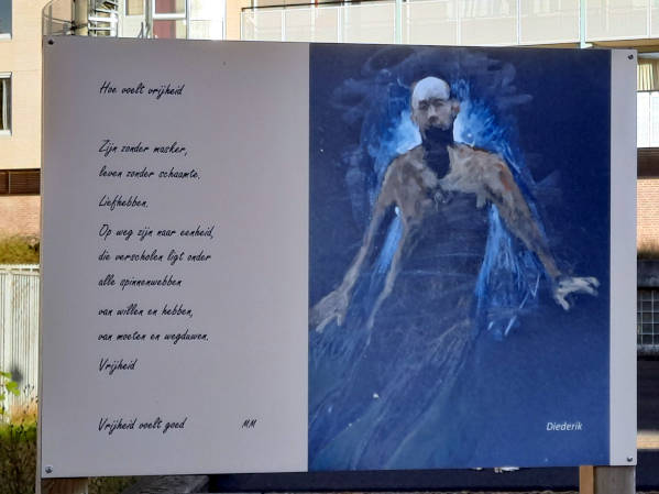 Watercentrale, Vredestuin, schildering Grootjans (oktober 2022)