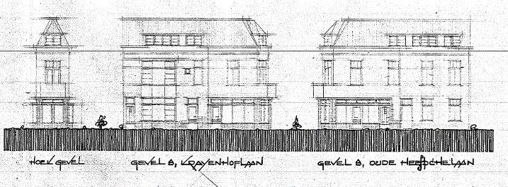 Brans Krayenhofflaan 337 339 341 Nieuwe toestand (detail D12.396874)
