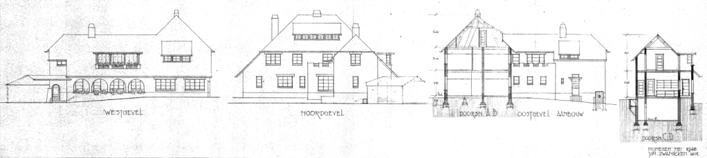 Plan uitbreiding en verbouwing van het Landhuis 'Averbeke' tot kinderdagverblijf (detail D12.408042)  architect Zwanikken
