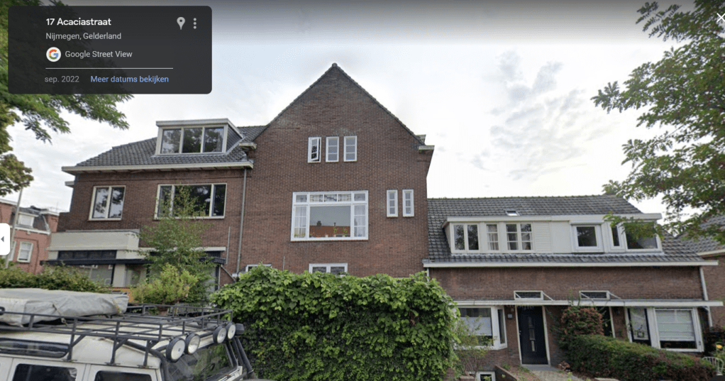 Hoek Acaciastraat/Tooropstraat (detail Google Streetview)