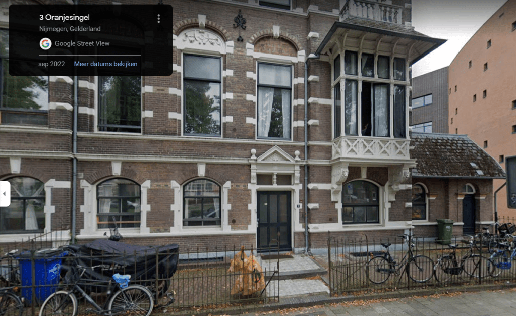 Oranjesingel 3 (Bron: Google Streetview, September 2022)