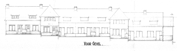 Blok M, Lorkenstraat, tekening1933