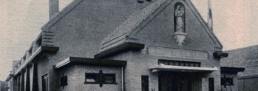 R. K. Vereenigingsgebouw Roomsch Leven, architect J.J.M. 1927 (F87243 RAN)