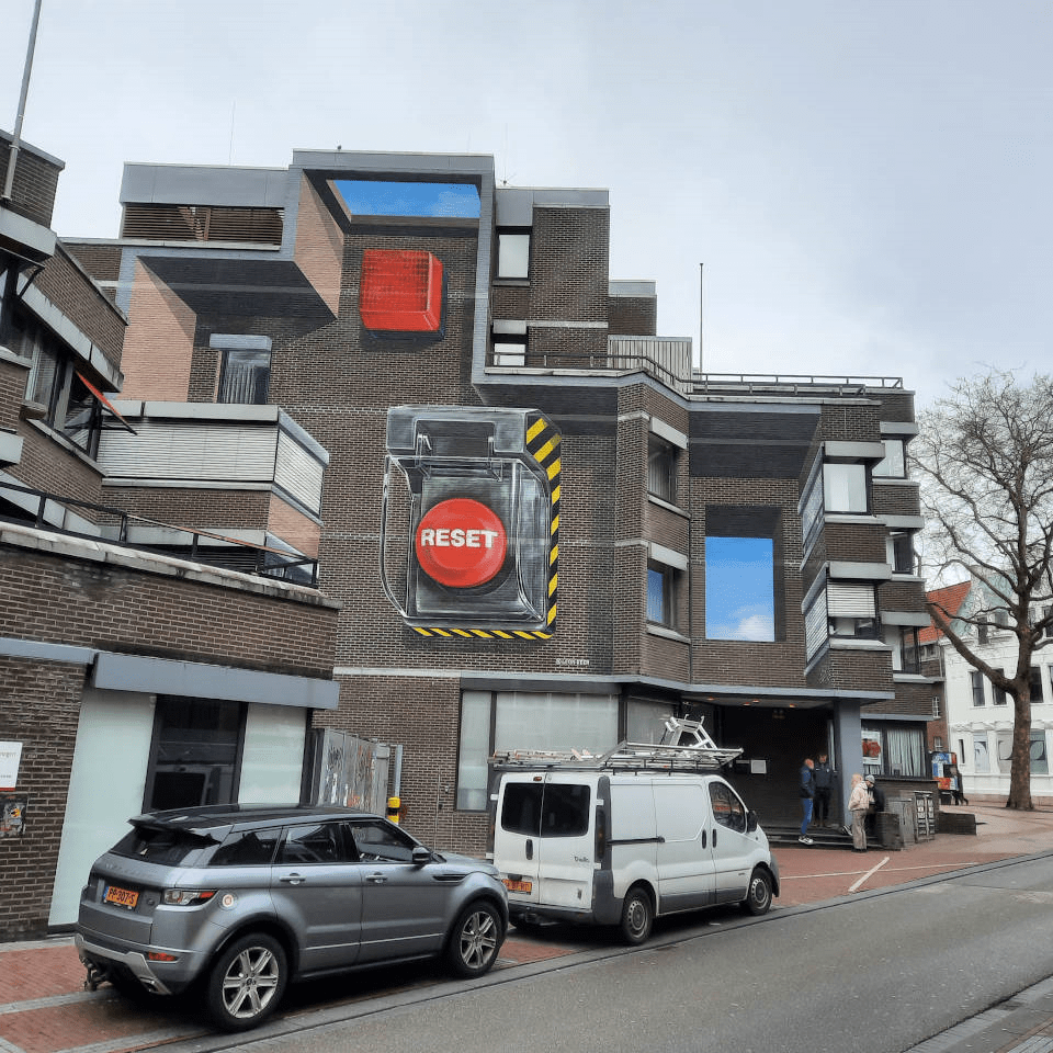 Reset Tweede Walstraat Leon Keer 3d schildering