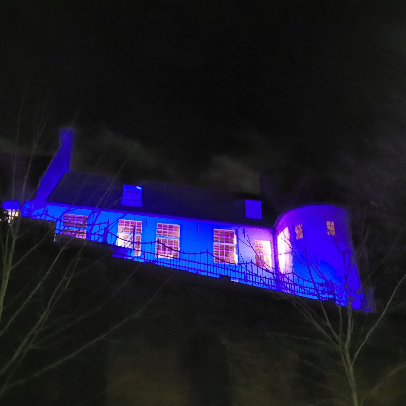 Commanderie Sint Jan achterkant bij avond (januari 2023)