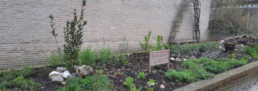 Kruidenpluktuin bij Ridderspoor Nieuwe Nonnendaalseweg tuin om zelf kruiden te plukken