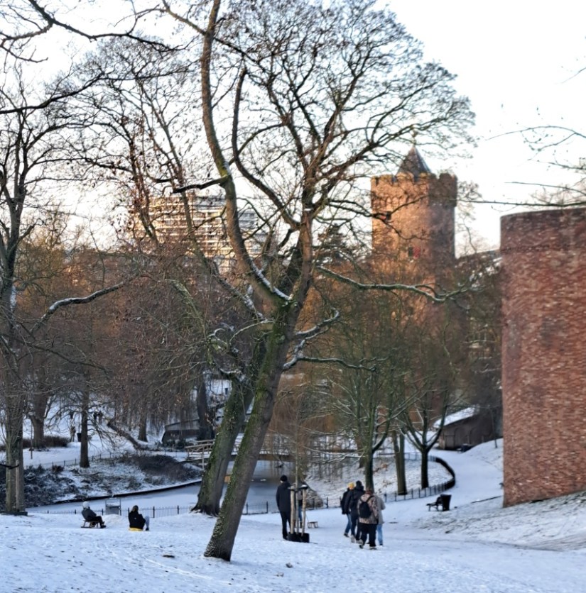 Sleetje rijden in Kronenburgerpark (januari 2026)
