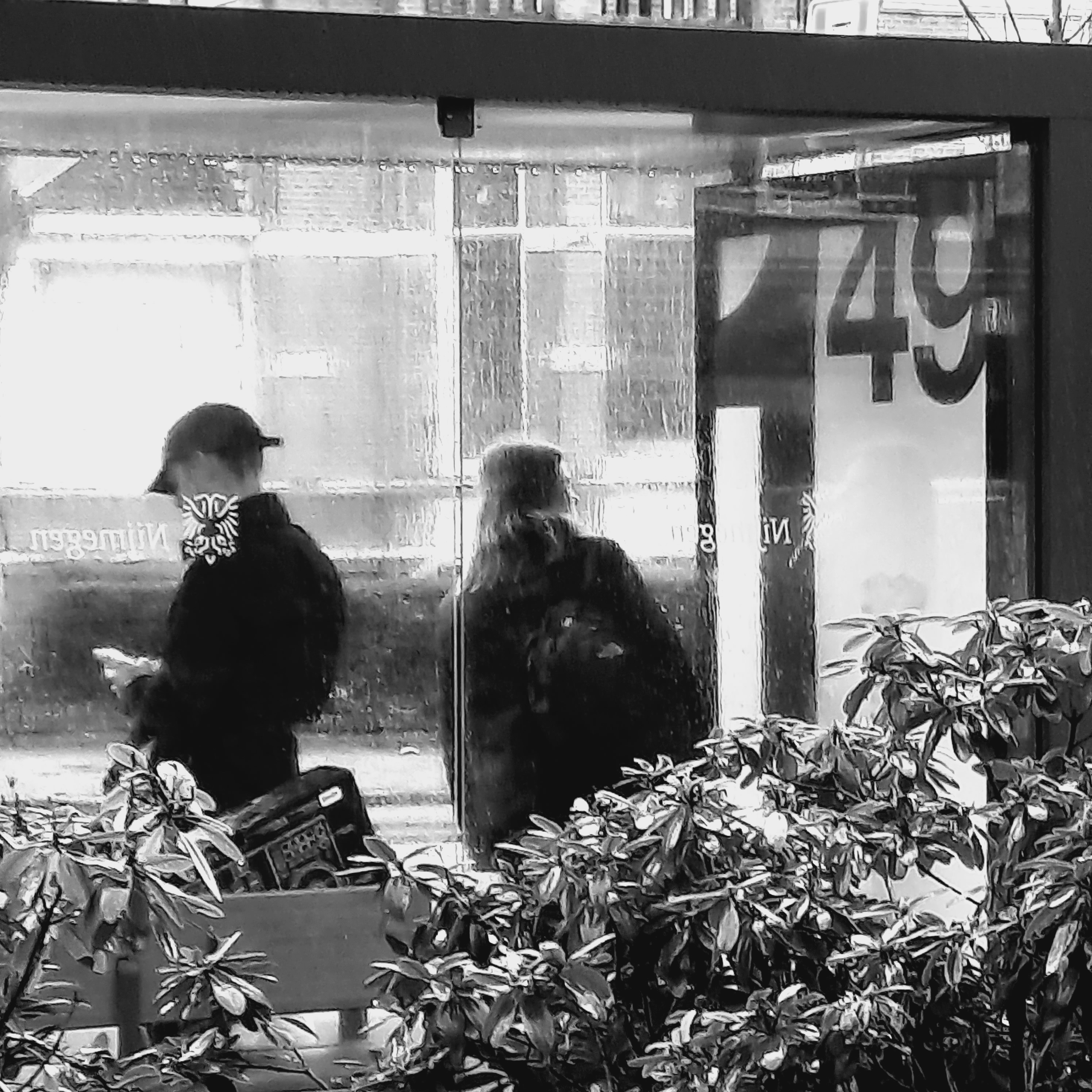 Wachten op de warmte van de bus (september 2023)