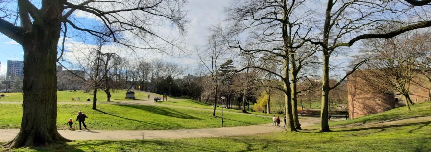Roomse Voet in Kronenburgerpark, maart 2021