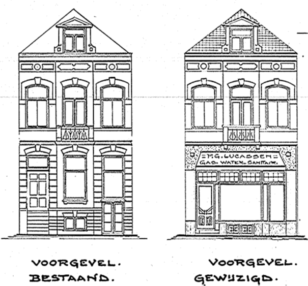 Plan voor eenige verbouwing aan het Perceel van Welderenstraat No. 90 (D12.391197)