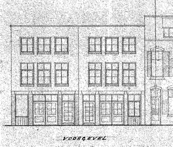 Het bouwen van 2 woningen met werkplaatsen aan de Jacob Canisstraat 45-47-49-51 voor rekening van Mej. M.J. Jansen, Amsterdam, v. Tuyll van Serooskerkenweg 34, datum dossier 24-2-1953 (D12.416724)