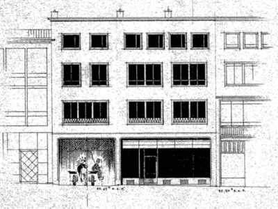 Geschiedenis van Paardenslagerij Boukes Plein 1944 architect&nbsp;Treur