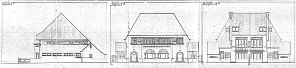 Het Bouwen van twee Heerenhuizen a/d Celebesstraat te Nijmegen Kad. Bek. Gem. Hatert Sectie C Gedeelde van Nos 196-197-198-199 W.S. Ibes Arch Nijmegen Eigenaar A.G. Smits, Datum tekening 10-11-1933 (D12.399198)