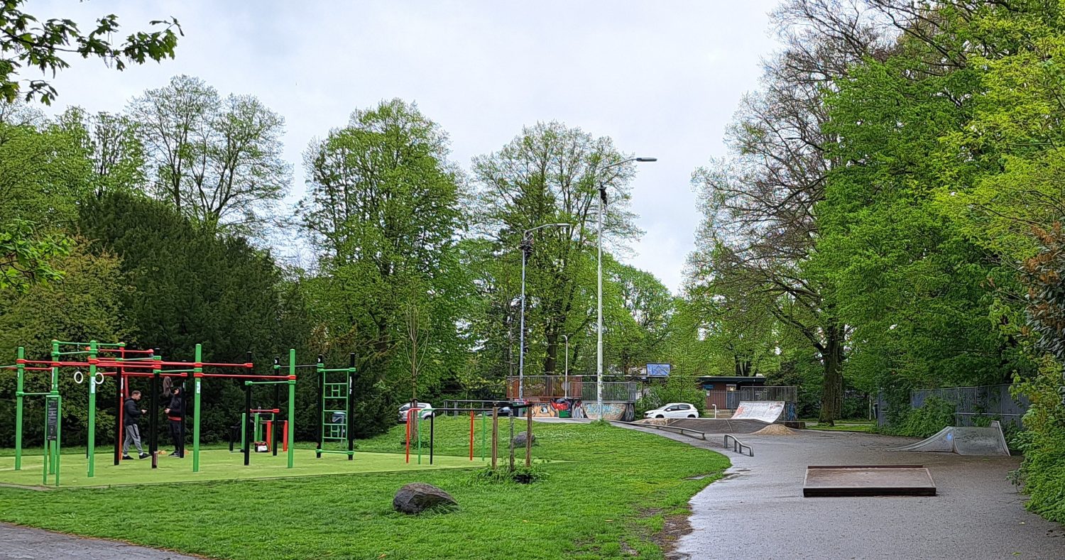 Fitness sportpark en skatepark Goffertpark (april 2024)