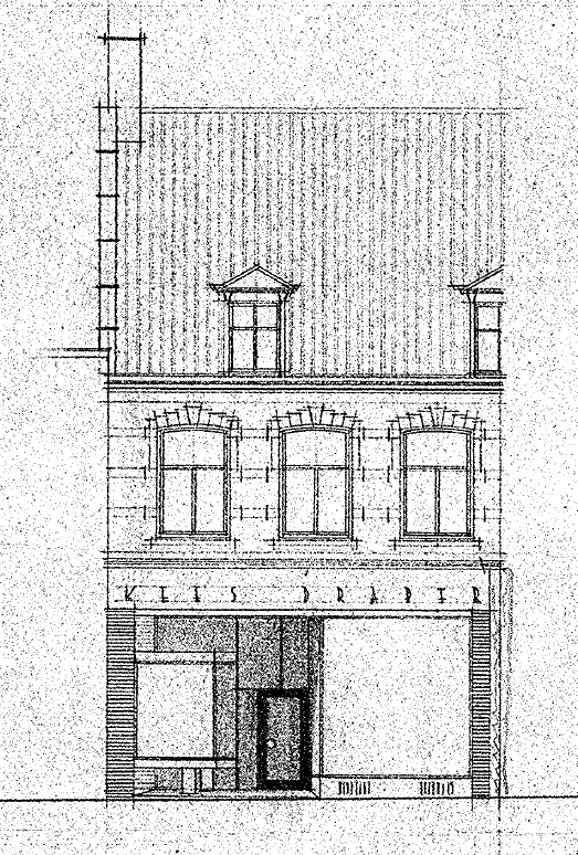 Plan verbouwing van/het winkelpand Lange Hezelstraat No 84 te Nijmegen v/d Hr. K. Draper, datum tekening 30-11-1953 (D12.418252)