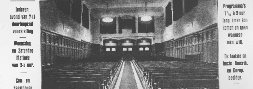 Het interieur in de Chicago Bioscoop, Broerstraat, 1932 (F15285)