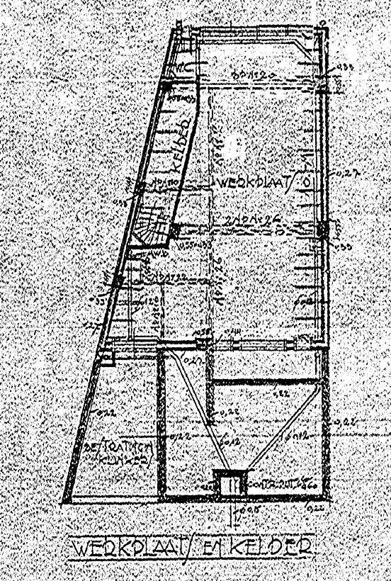 Plan v.e. Woonhuis met Werkplaats a.d. Oude Heesche Laan te Nijmegen v.d. Heer J.W. Hazelaar Nieuwe Nonnendaalscheweg No 17, datum tekening 26-8-1926  (D12.390533)