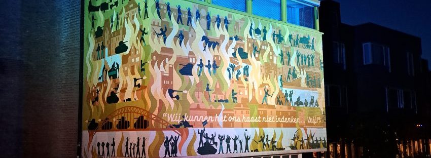 Mural Market Garden van Studio Wildebeest (21 september 1944)