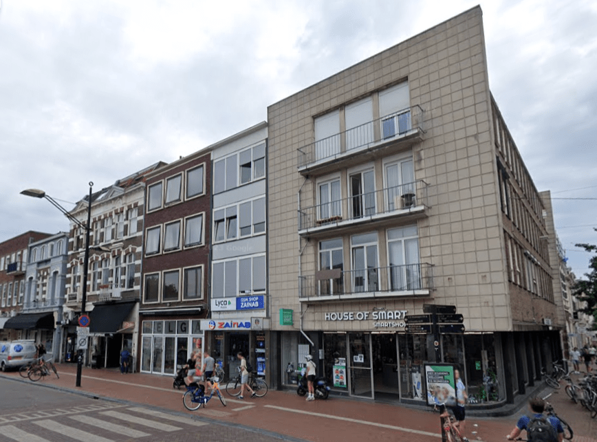 Hoek Bisschop Hamerstraat-In de Betouwstraat, augustus 2023 (Google Streetview)