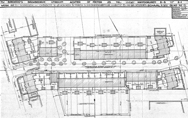 Overzicht woningen, datum tekening 2-1-1932, tekenaar H. Ryksen (D12.398201)