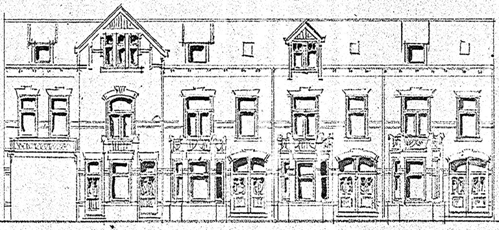Wijzigingsplan van 8 woningen a/d Ruiterstraat voor rekening v/d weled. Heer J.G.A. v. Lieshout, datum tekening sept 1906 (D12.379174)