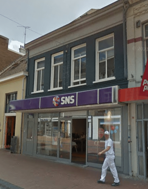 Ziekerstraat 108, 110, 112, 114, juli 2019 (Google Streetview)