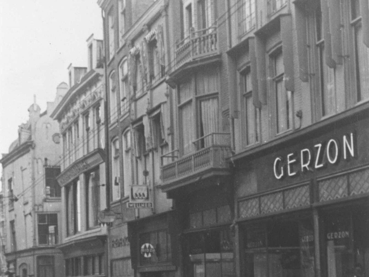 Het vooroorlogse Modehuis Gerzon aan de&nbsp;Burchtstraat