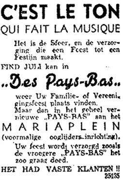 Heropening Pays-Bas (De Gelderlander 25/5/1946)