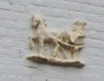 Koets Parkdwarsstraat 20 en 22, maart 2025 (Google Streetview)