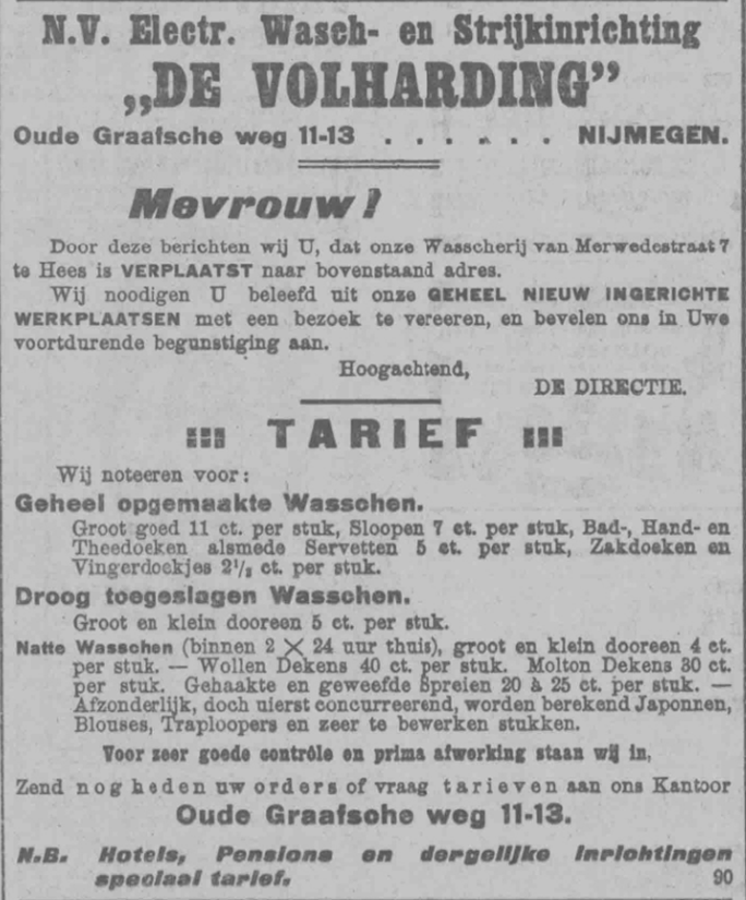 Advertentie de Volharding (PGNC 21/6/1922)