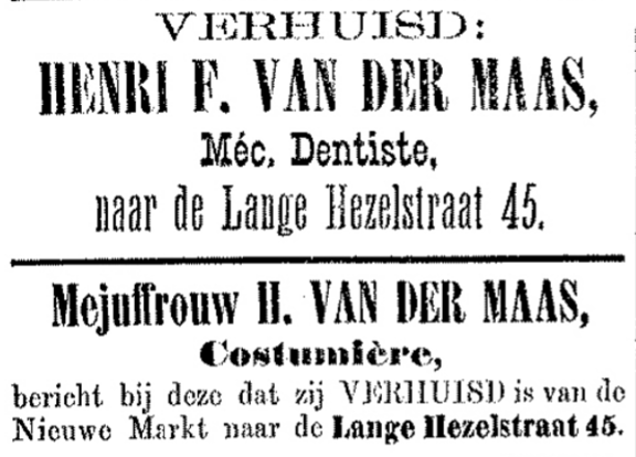 Advertentie verhuizing van der Maas (PGNC 5/8/1894)